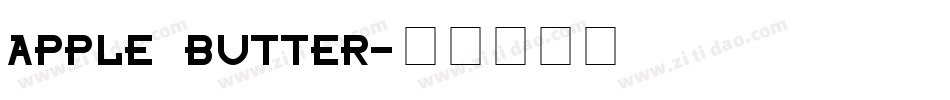 Apple Butter字体转换